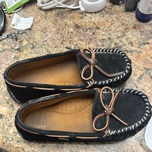 Lamo Women's Black Moccasin Shoes